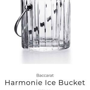 Baccarat Harmonie Crystal glassware ice bucket